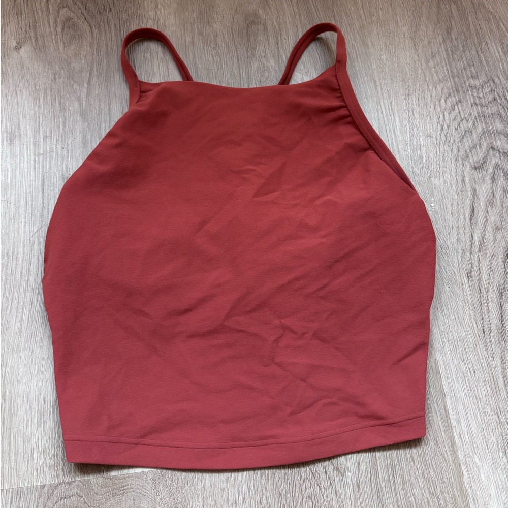 Rust Red Sleeveless Top